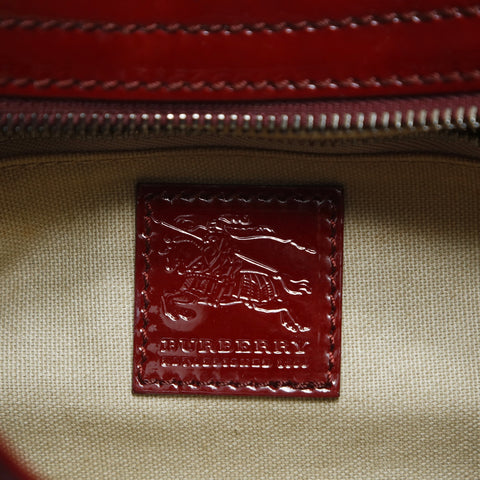 BURBERRY Nova Check PVC Red Shoulder Bag Red WS23454