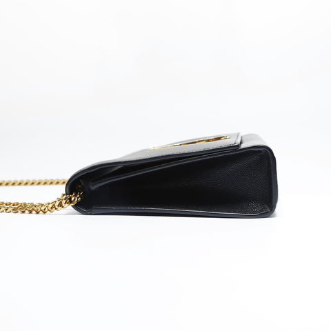 YVES SAINT LAURENT Leather Kate Star Shoulder Bag black WS23457