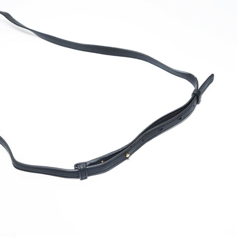 BOTTEGAVENETA Leather Mount Envelope Chain Shoulder Bag black WS23459