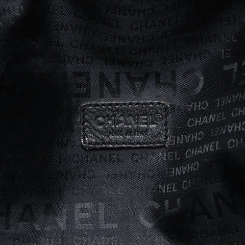 CHANEL No. 7 2002-2003 Nylon Sports Line COCO Mark Boston bag black WS23463