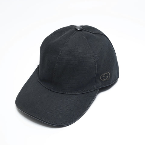 GUCCI Canvas Large cap black WS23467