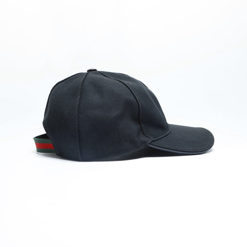 GUCCI Canvas Large cap black WS23467