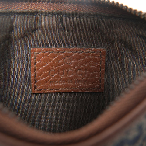 GUCCI GG pattern denim Coin case Navy WS23468