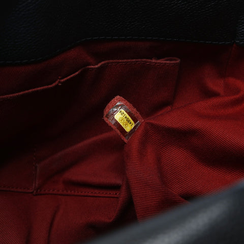 CHANEL No. 14 2010-2011 Deka COCO Mark Flap Chain Shoulder Bag black WS23470