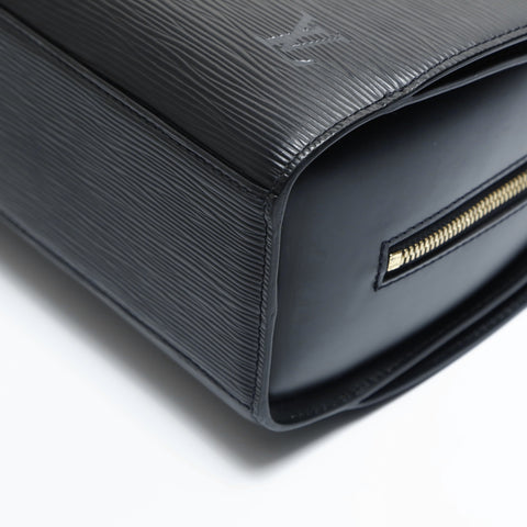 LOUIS VUITTON 2003 Epi Pont Neuf Handbag black WS23477