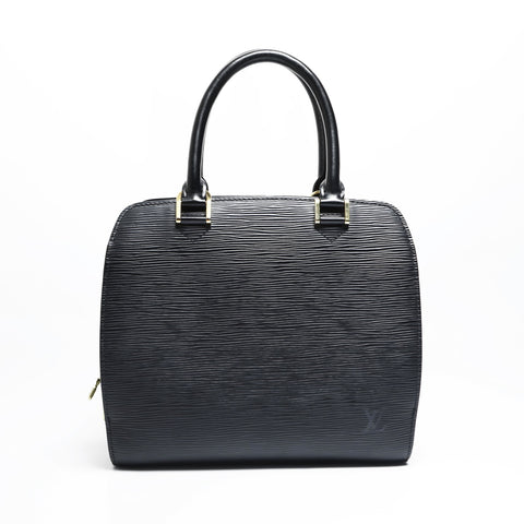 LOUIS VUITTON 2003 Epi Pont Neuf Handbag black WS23477