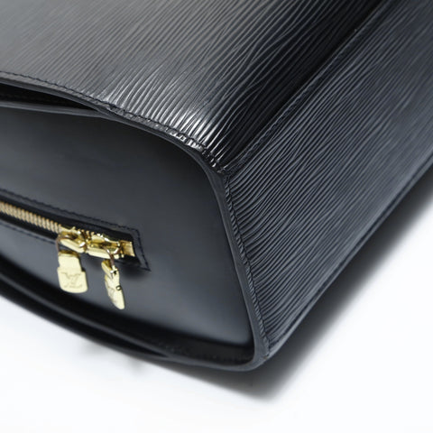 LOUIS VUITTON 2003 Epi Pont Neuf Handbag black WS23477