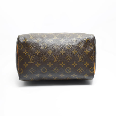 LOUIS VUITTON 2000 Monogram Speedy 25 Handbag Brown WS23479