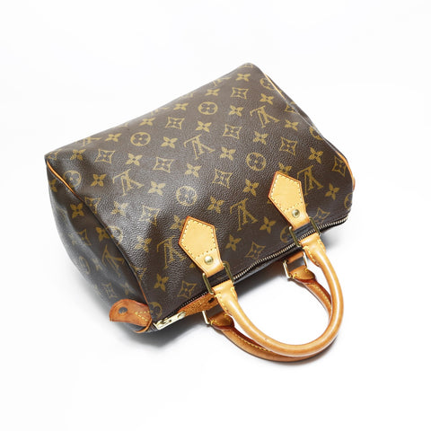 LOUIS VUITTON 2000 Monogram Speedy 25 Handbag Brown WS23479