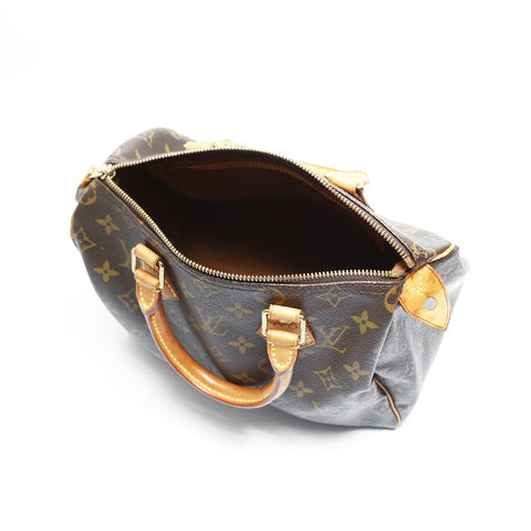 LOUIS VUITTON 2000 Monogram Speedy 25 Handbag Brown WS23479