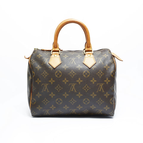 LOUIS VUITTON 2000 Monogram Speedy 25 Handbag Brown WS23479