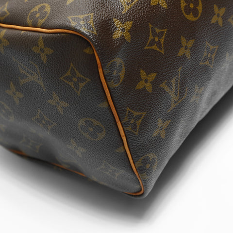 LOUIS VUITTON 2000 Monogram Speedy 25 Handbag Brown WS23479