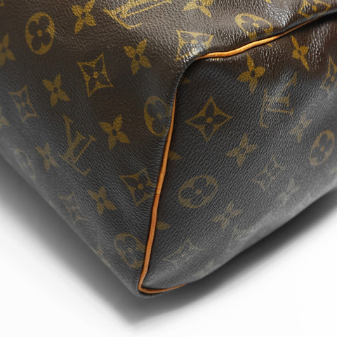 LOUIS VUITTON 2000 Monogram Speedy 25 Handbag Brown WS23479