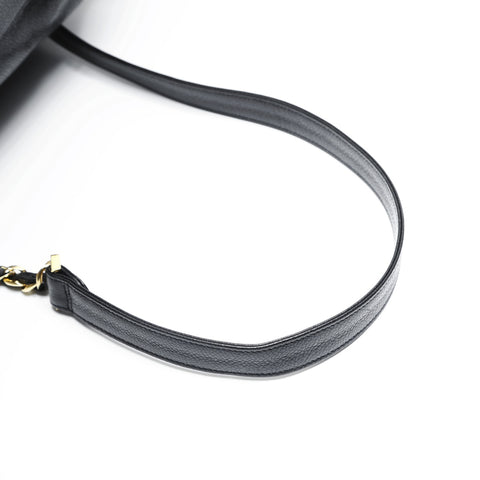 CHANEL No. 2 1991-1994 Triple COCO Mark Caviar Backpack  Daypack black WS23480