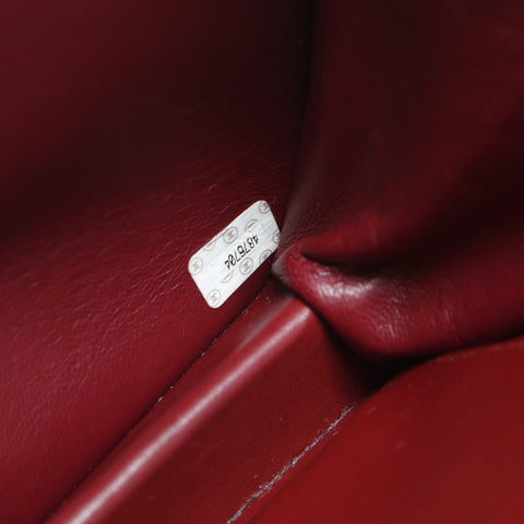 CHANEL No. 4 1996-1997 Matelasse Push Lock Lambskin Full Flap Shoulder Bag black WS23481