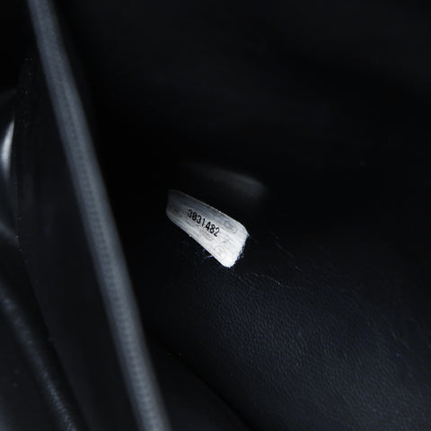 CHANEL No. 3 1994-1996 Caviar Skin Triple Coco Tote Shoulder Bag black WS23485