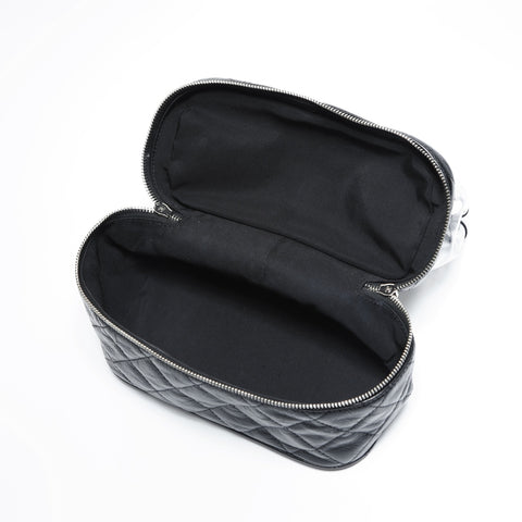 CHANEL 25th series 2018 Matelasse Chain Clear Shoulder Bag black WS23491