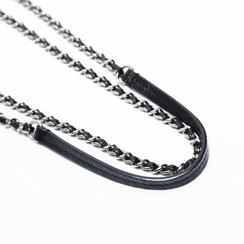 CHANEL 25th series 2018 Matelasse Chain Clear Shoulder Bag black WS23491