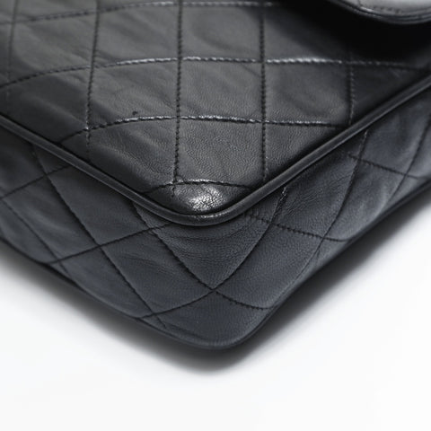 CHANEL No. 3 1994-1996 Turnlock Square Matelasse Lambskin Camera Shoulder Bag black WS23498