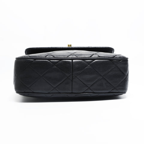 CHANEL No. 3 1994-1996 Turnlock Square Matelasse Lambskin Camera Shoulder Bag black WS23498