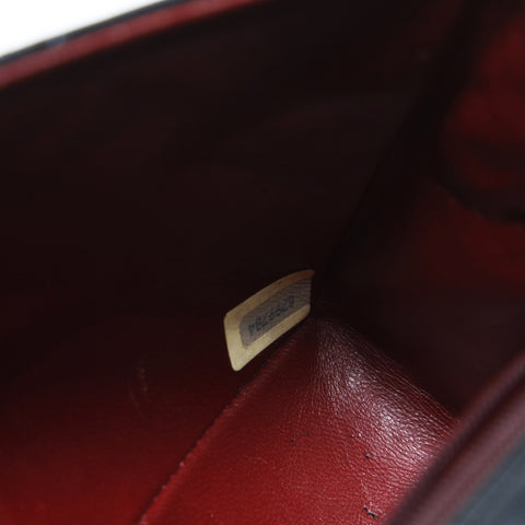 CHANEL 0 series 1986-1988 Mini Matelasse Classic Flap Square Lambskin Shoulder Bag black WS23501