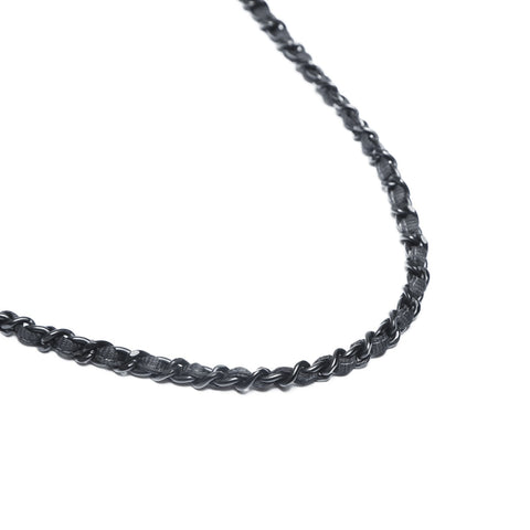 CHANEL No. 6 2000-2002 New Travel Line Chocolate Bar Nylon Canvas Shoulder Bag black WS23502