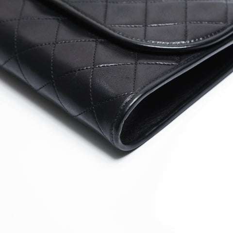 CHANEL Lambskin Mini Pochette Chain with Diamond Stitching Shoulder Bag black WS23503