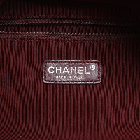 CHANEL No. 11 2006-2008 Deka COCO Mark Chain Lambskin Shoulder Bag black WS23507