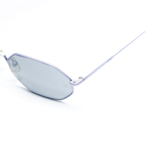 CHANEL Metal frame sunglasses Black purple WS23511