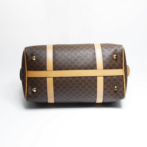 CELINE PVC Macadam Boston bag Brown WS23514