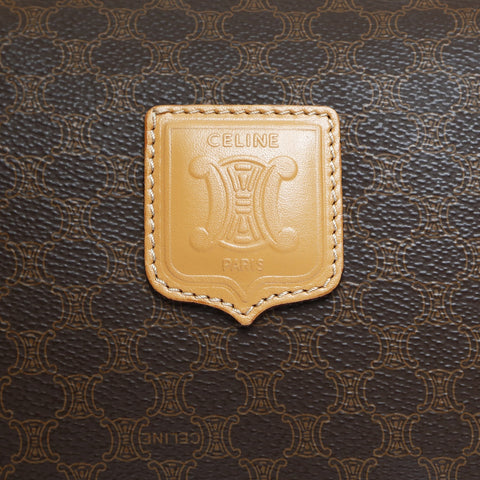 CELINE PVC Macadam Boston bag Brown WS23514