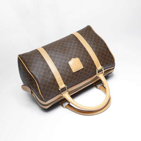 CELINE PVC Macadam Boston bag Brown WS23514