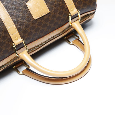 CELINE PVC Macadam Boston bag Brown WS23514