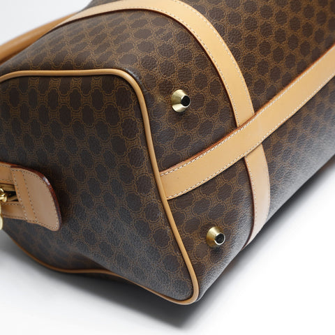 CELINE PVC Macadam Boston bag Brown WS23514