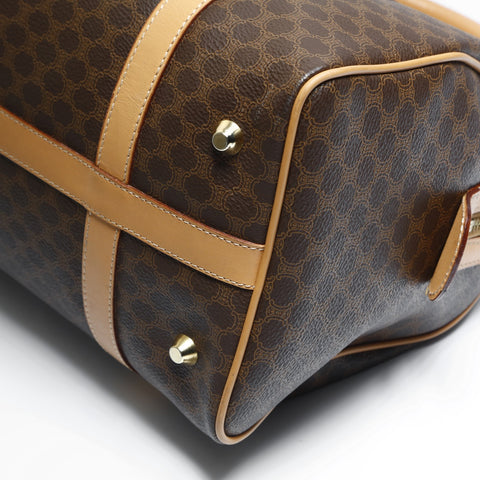 CELINE PVC Macadam Boston bag Brown WS23514