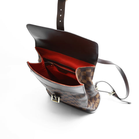 LOUIS VUITTON 2003 Damier Soho Backpack  Daypack Brown WS23518