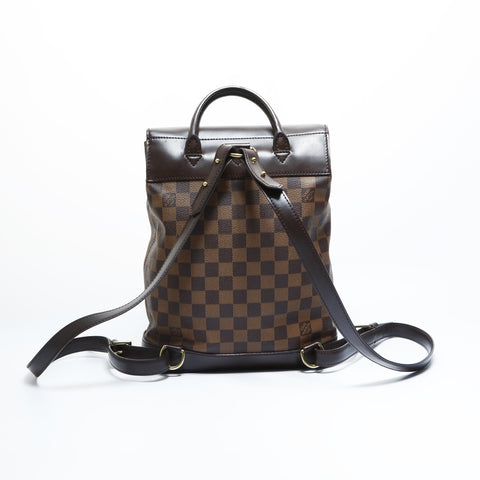 LOUIS VUITTON 2003 Damier Soho Backpack  Daypack Brown WS23518