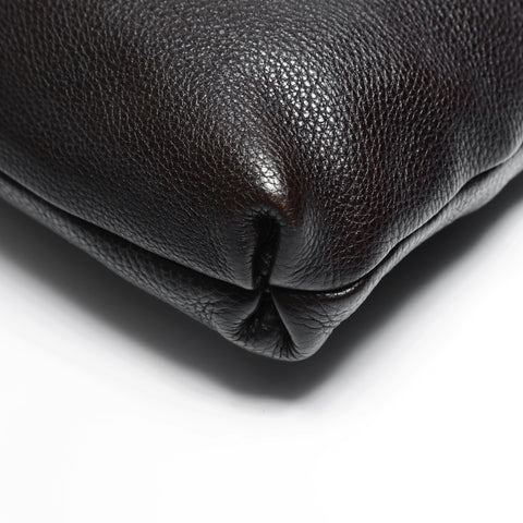 Salvatore Ferragamo Leather Gancini Shoulder Bag Brown WS23520