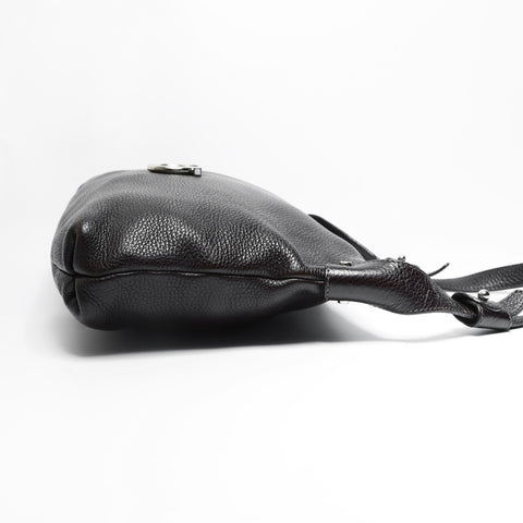 Salvatore Ferragamo Leather Gancini Shoulder Bag Brown WS23520