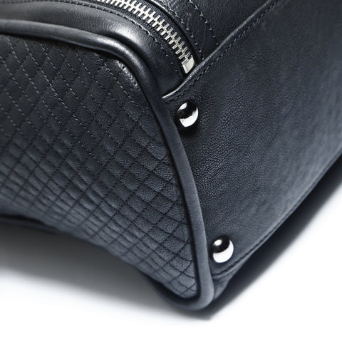 CHANEL No. 11 2006-2008 Deka COCO Mark Bowling Bag Shoulder Bag black WS23521