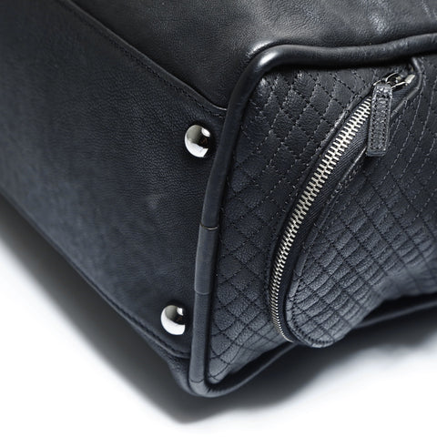 CHANEL No. 11 2006-2008 Deka COCO Mark Bowling Bag Shoulder Bag black WS23521