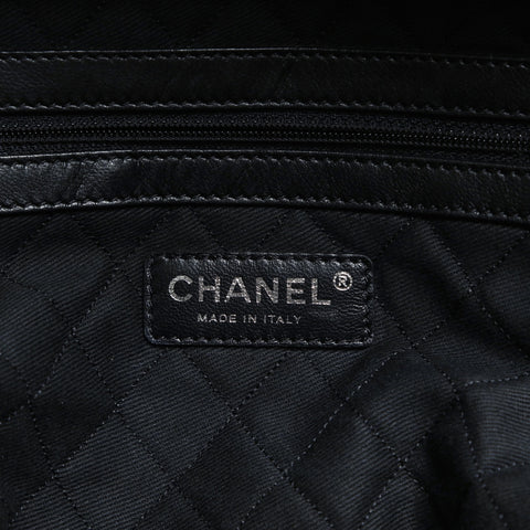 CHANEL No. 11 2006-2008 Deka COCO Mark Bowling Bag Shoulder Bag black WS23521