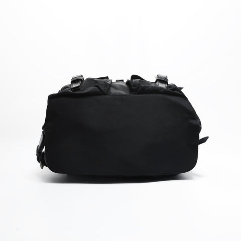 PRADA Nylon triangle logo Backpack  Daypack black WS23522
