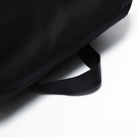 PRADA Nylon triangle logo Backpack  Daypack black WS23522