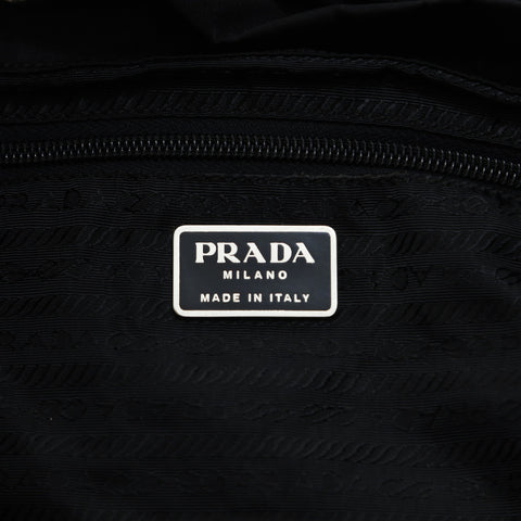 PRADA Nylon triangle logo Backpack  Daypack black WS23522