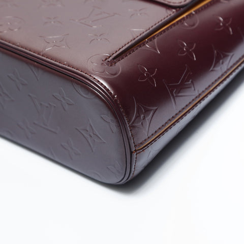 LOUIS VUITTON 2002 Monogram Matt Alston Shoulder Bag Red WS23523