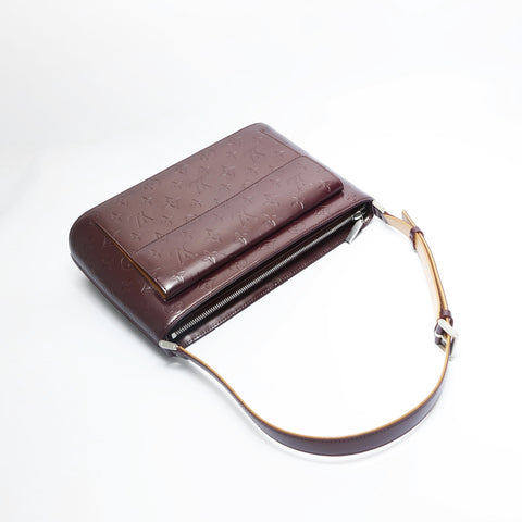 LOUIS VUITTON 2002 Monogram Matt Alston Shoulder Bag Red WS23523