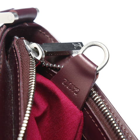 LOUIS VUITTON 2002 Monogram Matt Alston Shoulder Bag Red WS23523