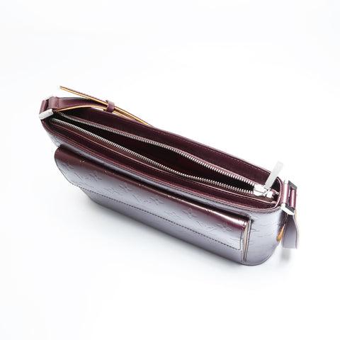 LOUIS VUITTON 2002 Monogram Matt Alston Shoulder Bag Red WS23523