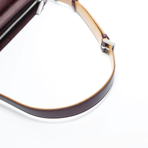 LOUIS VUITTON 2002 Monogram Matt Alston Shoulder Bag Red WS23523